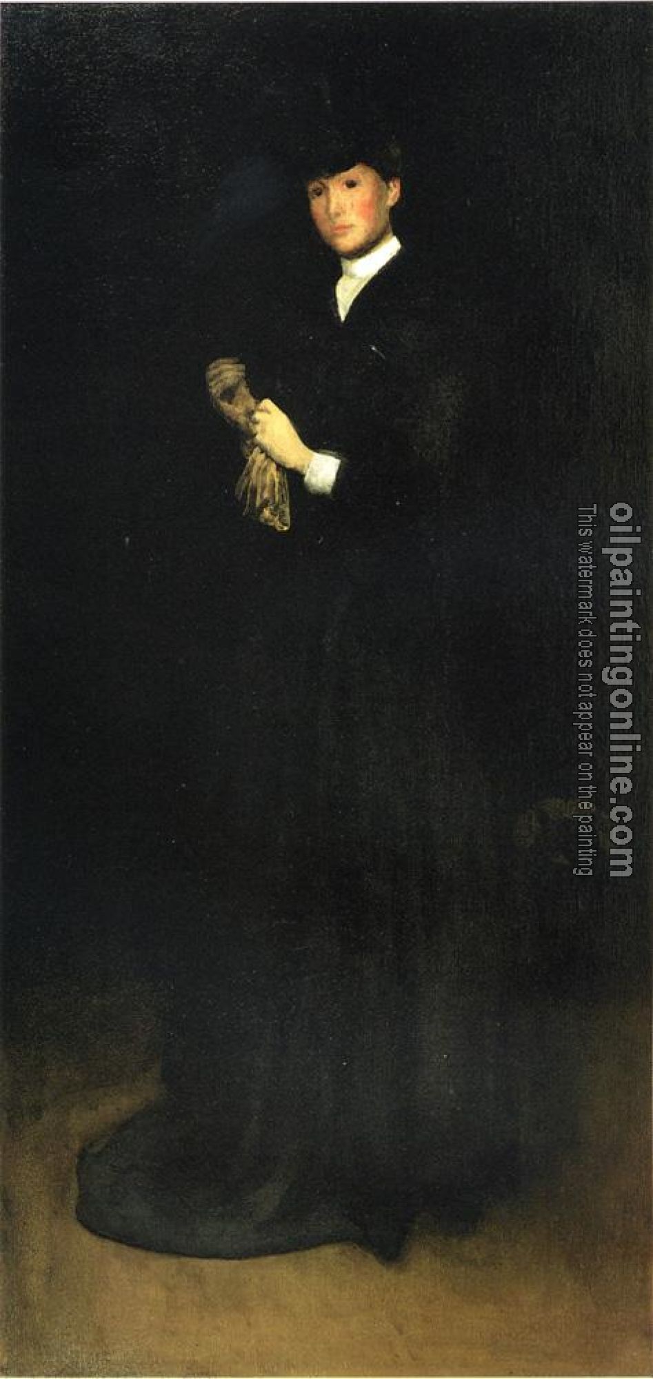 Joseph R DeCamp - Arrangement in Black No. 8 Portrait of Mrs Cassatt